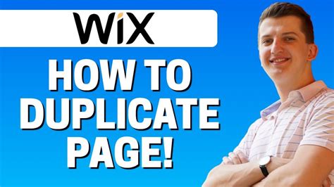 duplicate a page in wix.